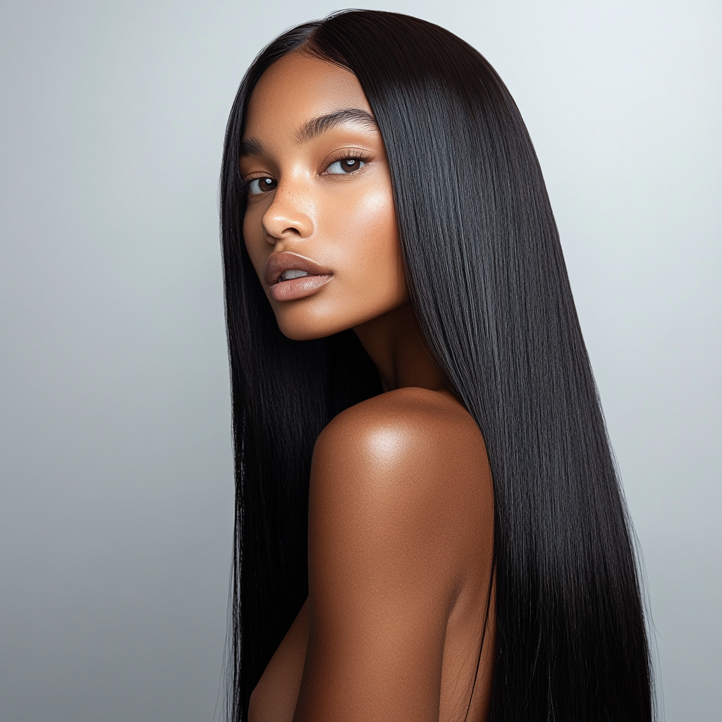 Sophisticated Straight HD Closure Lace Natural Black
